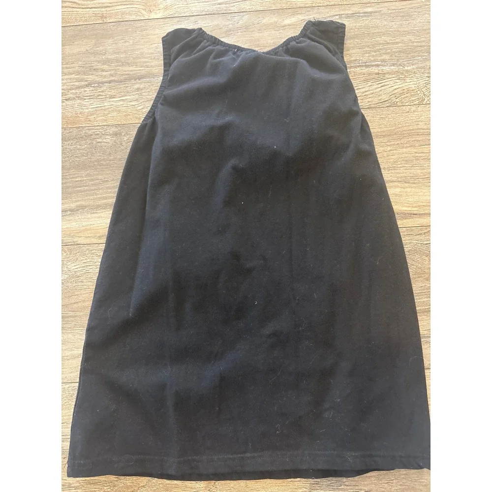 Ruffle Girl Girls Size 8 Black Sleeveless Gathered Neck A-Line top